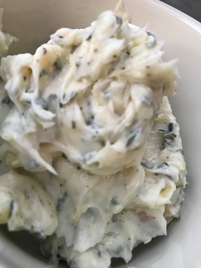 Use this roasted herb garlic butter to finish meats or vegetables, as an ingredient for roast chicken, or with fresh, hot dinner rolls. You'll love how easy it is to use this butter to elevate any number of dishes!
