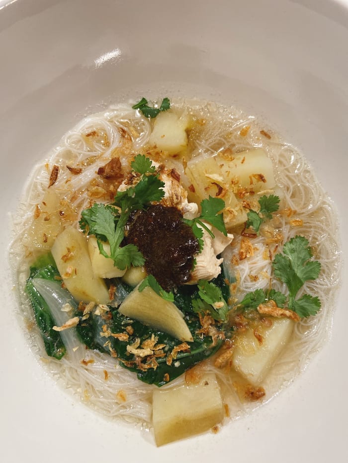The warm broth from the soup is perfect to combat the cold weather outside. I made this for dinner this week, and it was delicious!