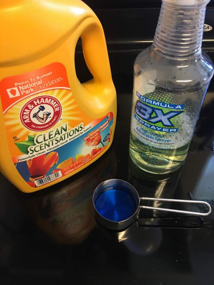 The color of the detergents will also determine the color of your homemade cleaner.