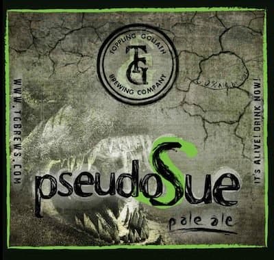 PseudoSue Pale Ale from Toppling Goliath is named after the largest dinosaur bones found to date, an excellent name for a giant breed dog.
