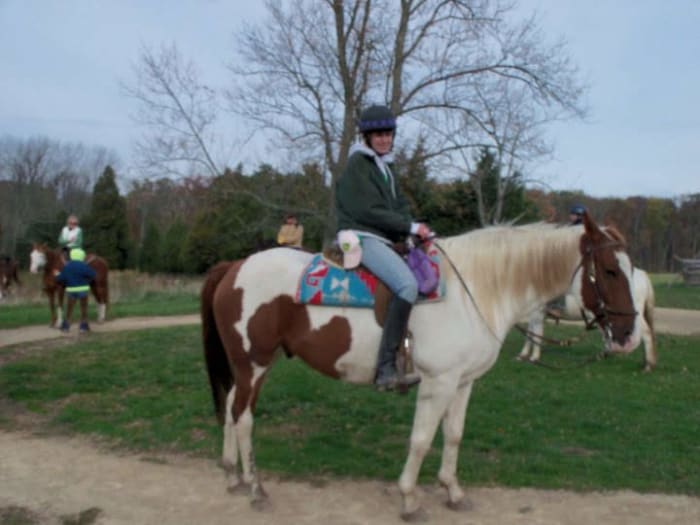 Trail riding at Gettysburg on a guided historical tour of the battlefield. There is lots to do with horses besides riding in a ring!