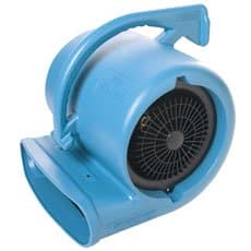 Cage dryer. Air volume: 2,250 CFM. Air speed: 2,250 FPM. Heat: warm air (no heating element). Motor: 1/4 HP (single speed). Amps: 7.2. Volts: 110.
