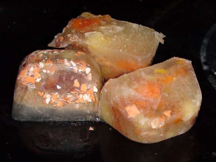 There are endless variations to these treats! Shown here with carrots, sweet potatoes, egg shells and gizzards.