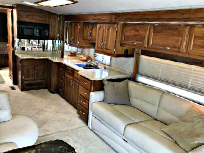 Slide rooms create a good deal of extra space in RVs.