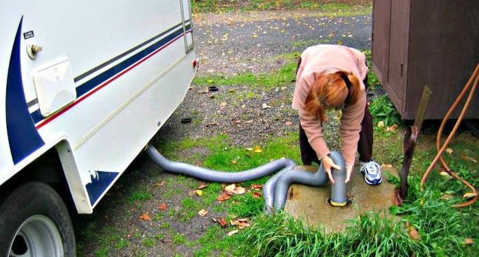 Learn how to properly dump your tanks to avoid plumbing problems.