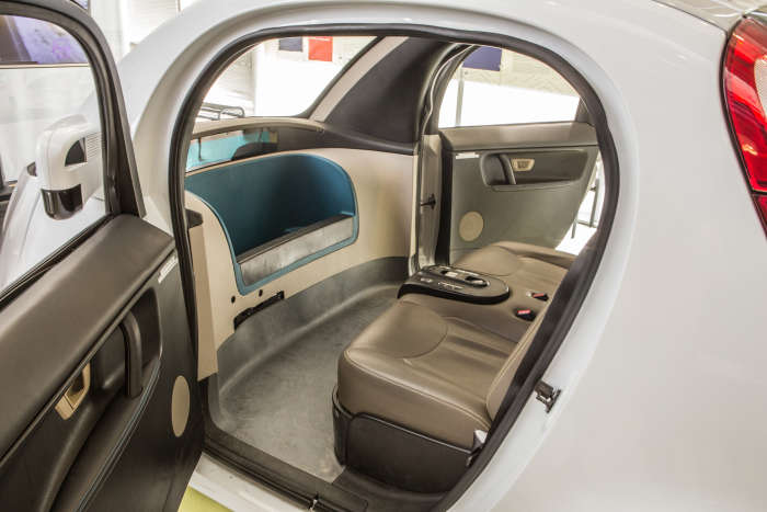 Without the need for human-operated controls, the interior of the autonomous vehicle will have lots of room for other activities.