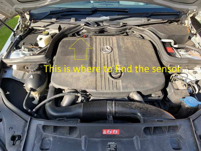 How To Change DPF Pressure Sensor On Mercedes C250 / C220 / E250 / E220