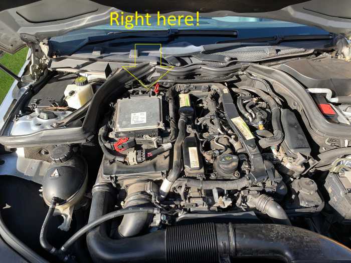 How To Change DPF Pressure Sensor On Mercedes C250 / C220 / E250 / E220