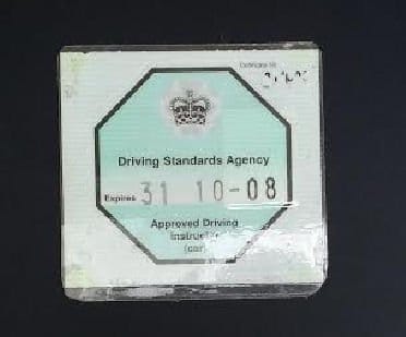 Approved Driving Instructor - the octagonal green badge is your ADI licence to teach!