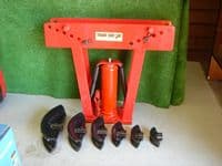 This type of pipe bender is handy when small fabrication jobs are called for, like making a special exhaust joiner.