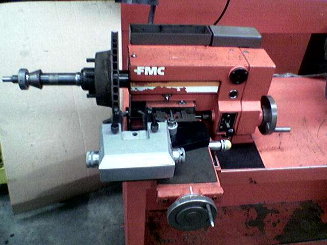 An early model FMC 600 before reconditioning. This rough old machine was still accurate enough to do your Ferrari discs on BEFORE it was rebuilt.