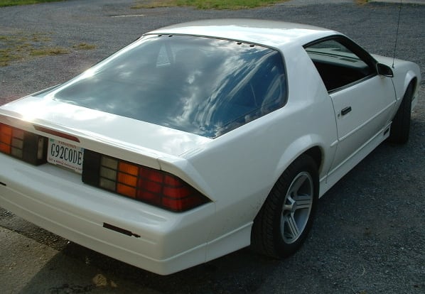 A rare optioned 1990 "G92code" Tuned Port IROC-Z Camaro with the DX3 (decal & stripe delete) code, and also the GU5 code (3.42 gears) and N10 (performance exhaust) and a few other goodies.