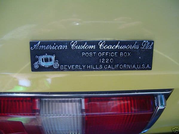 American Custom Coachworks, Ltd., produced Toyota convertibles from 1979-1981 Celica coupes in Beverly Hills, California.