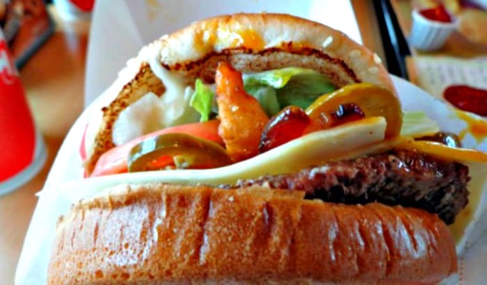 A delicious sandwich loaded with veggies makes a great RV travel lunch or dinner, and cooking it is a snap!