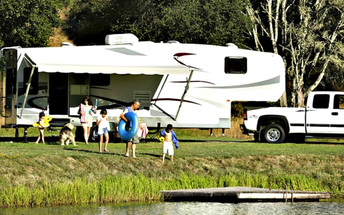 Volunteer workers pay nothing to stay at the campgrounds where they work.