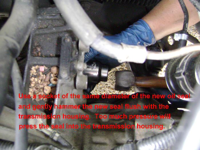 Replacing the CV Axle Shaft and Output Shaft Seal, or Replacing a CV ...