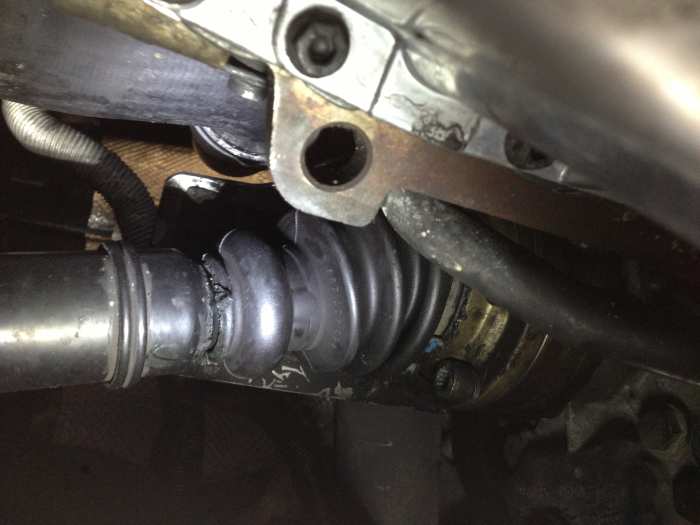 If you can, make sure to check for torn CV-joint axle boots! If torn badly, they can sling their vital axle-grease out onto other parts (instead of staying inside and lubricating the CV-joints). Look for caked "grime" near axles (or inside wheels).