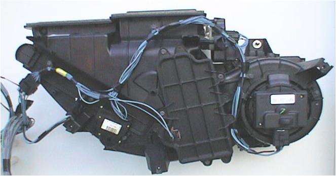The AC Heater box or plenum is located under the dash. Electronic actuators with position sensors are very popular to move the doors to direct the airflow and control temperature.