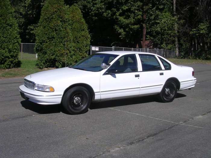 The Chevy Caprice, the Crown Victoria's running mate until 1996. The Caprice too has proven its durability over time. Many are still on the road.