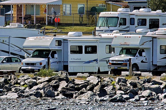 Standard RV parks often crowd sites closely.