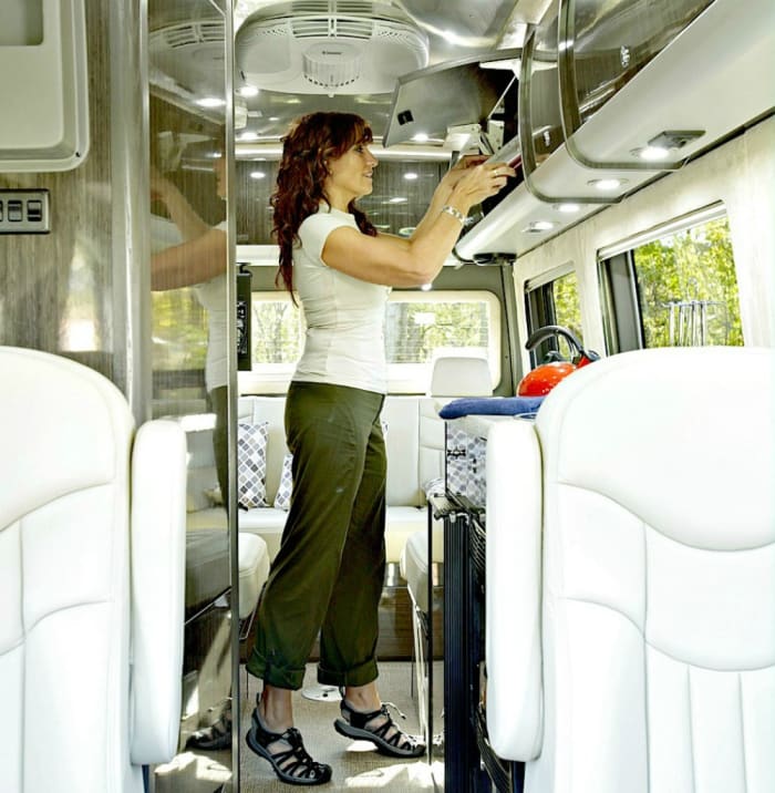 RV owners must stock their coaches with household goods that save space and are light weight.
