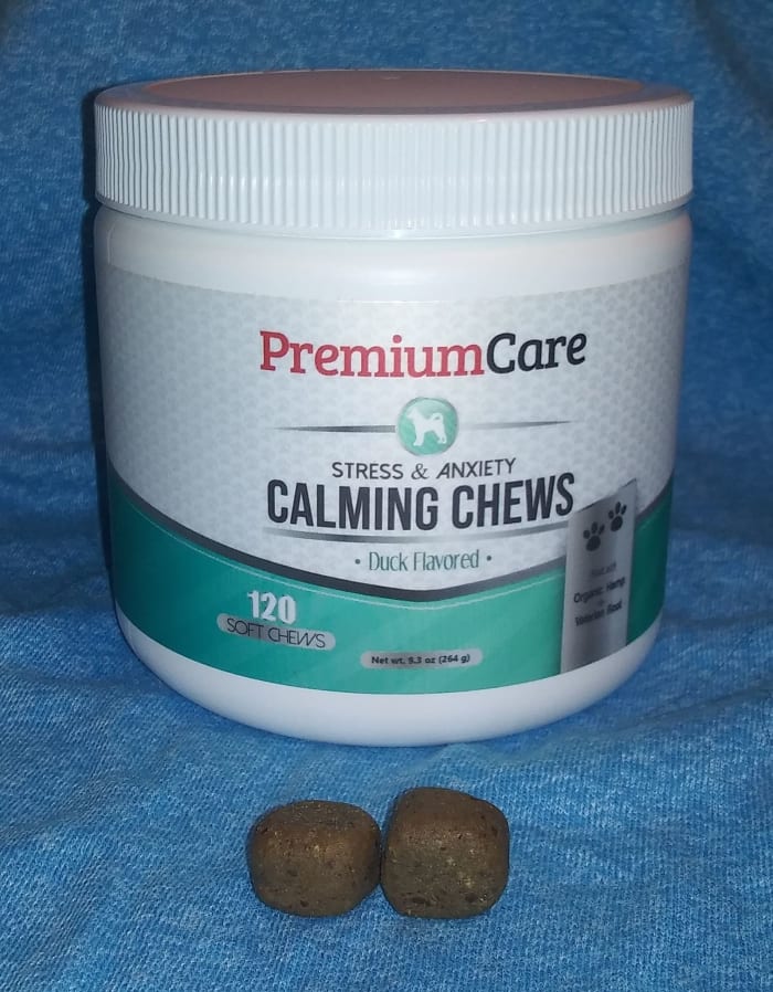 I am currently using calming treats with one of my dogs. I did discuss ingredients and dosages with my vet prior to administering.
