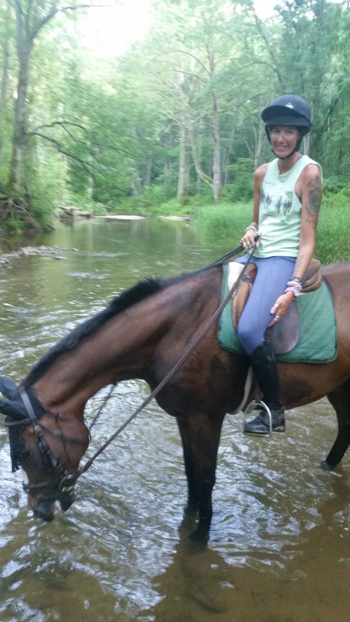 As your position improves you will gain confidence and be able to try new things like riding out on trails!