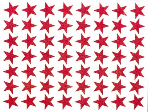 Star stickers signify the the items on the list are either completed or carried forward to another day.