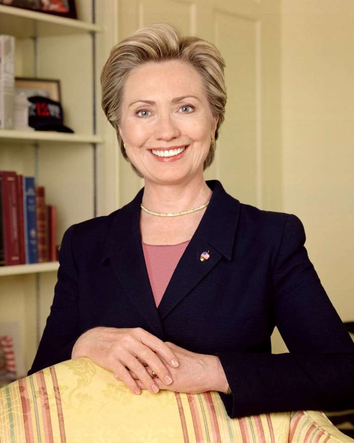 This is Hilary Clinton's official portrait for the US Senate.