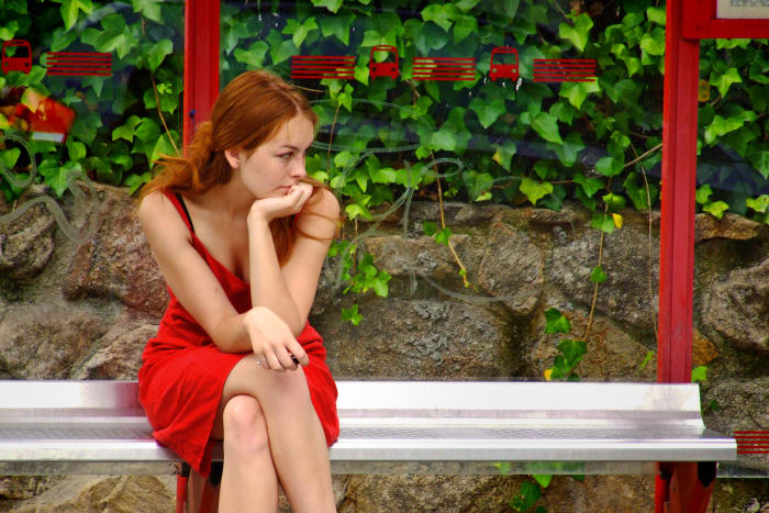 With always-on, 24/7 communication, it's difficult to achieve silence and time to think like this young woman has. Digital connections can become a source of stress and disruption.