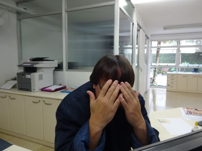 There are appropriate ways to deal with criticism at work. Hiding your face in shame and embarrassment isn't one of them.