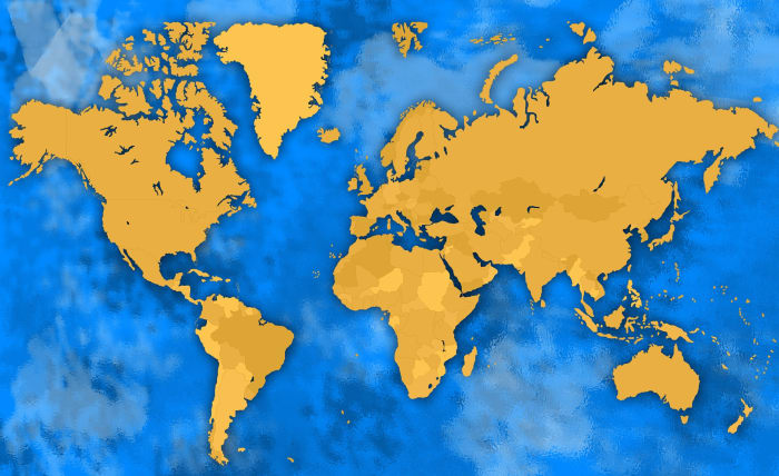On the website "Fiverr" that I mainly use to offer my freelance writing services, each seller is provided with what is called a "World Domination" map that shows you every country that you have sold gigs to, and the number.