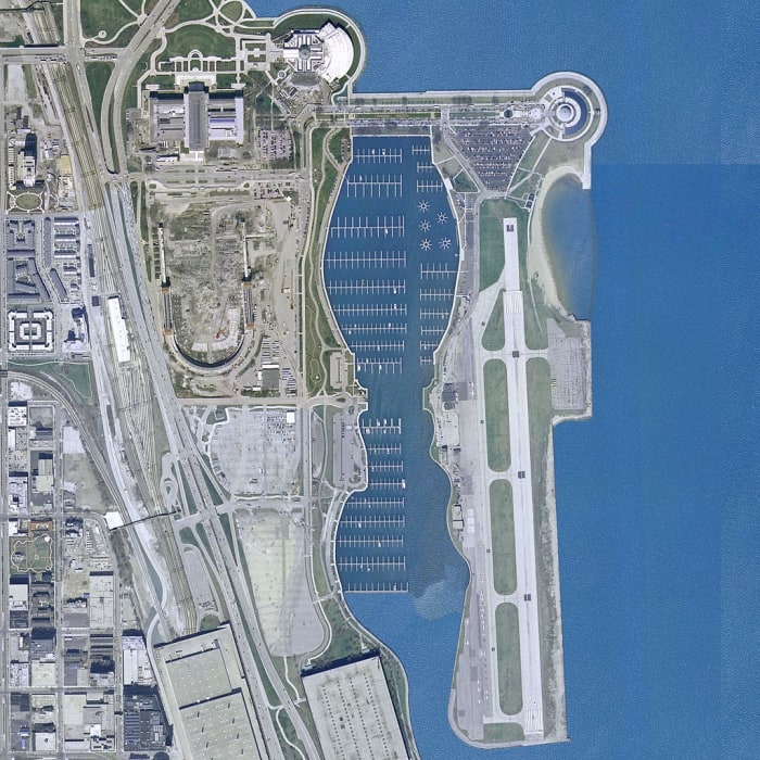 Chicago used to have a lake front airport. Now its Northerly Island an urban nirvana.