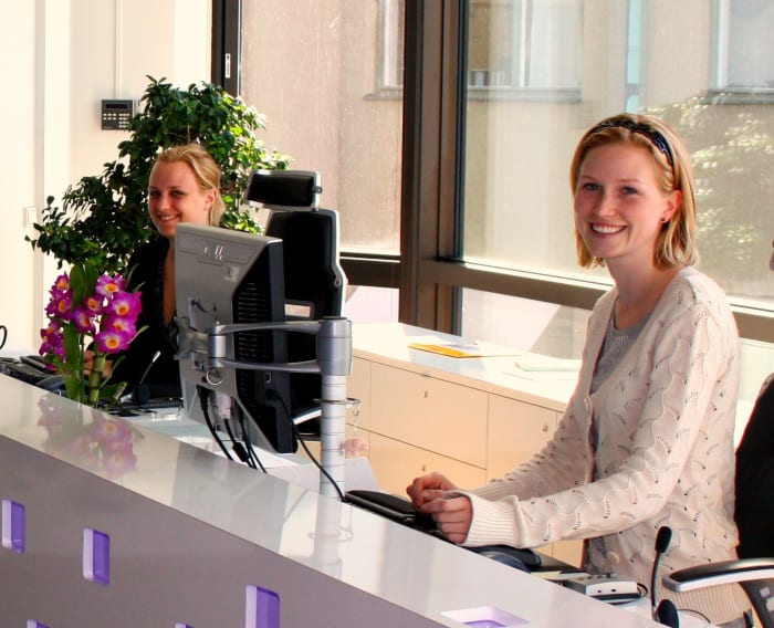 The reception area is where applicants can lose points. Be careful what you say and do. You are being watched.
