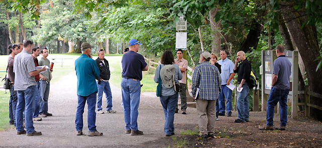 It's rare, but some pre-bid conferences are held onsite, so bidders can see the extent of the contract they're bidding for. Attending one is a good way to get questions answered, to scope out your competition, and also to find potential partners..