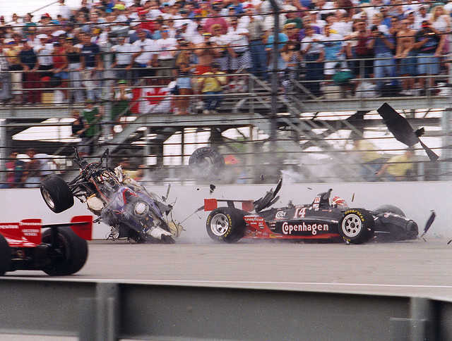 More power and more precision lead to greater success: Until something goes wrong, and we get a bigger mess. Stan Fox Indianapolis 500 Race crash 1995..