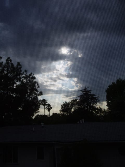 Storm pending in Southern California - you can see it, smell it, feel it coming.