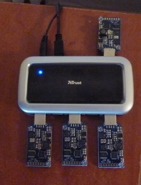 I enjoyed mining with my USB Block Erupter ASICS, connected to my computer via a USB hub, but as mining difficulty kept rising, they became useless in a year's time.
