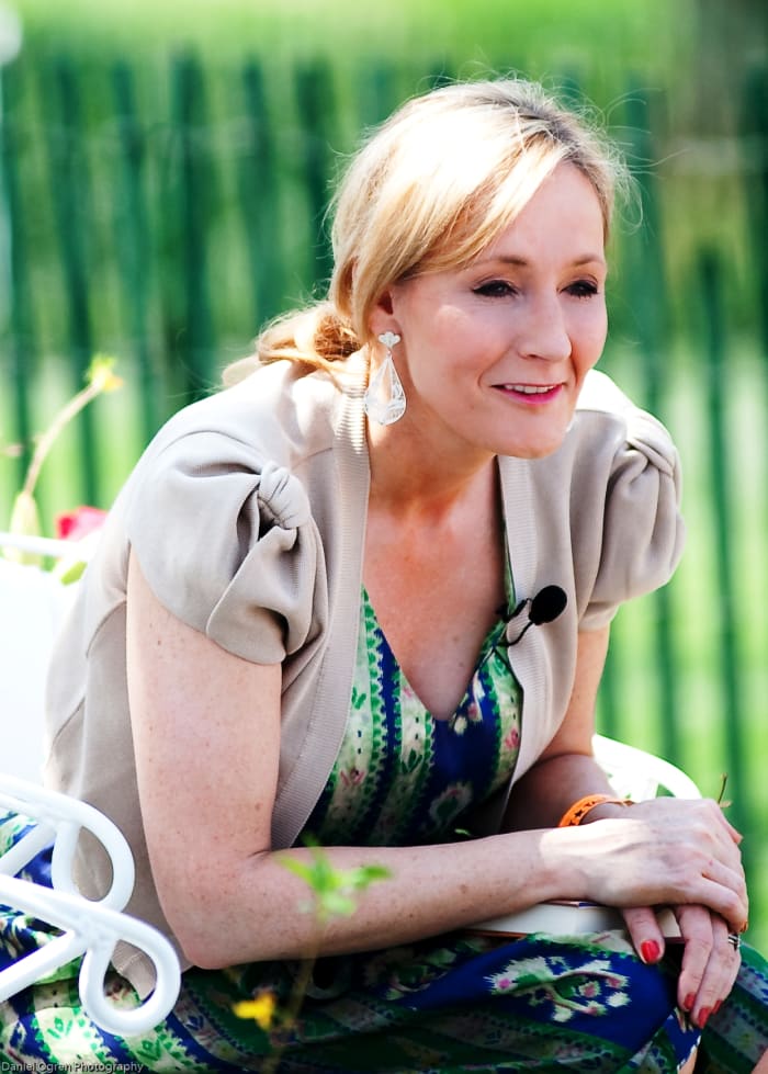 During the seven years that it took her to write the first Harry Potter book, J.K. Rowling faced divorce, her mother's death, and poverty. Her Harry Potter series launched her to superstardom. Harry Potter is the all-time best-selling book series.
