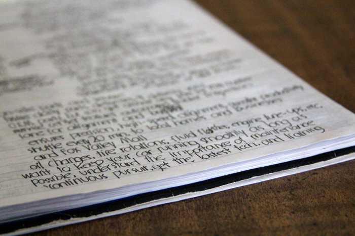I'm still using a spiral notebook for organizing certain information, but I've streamlined this approach.