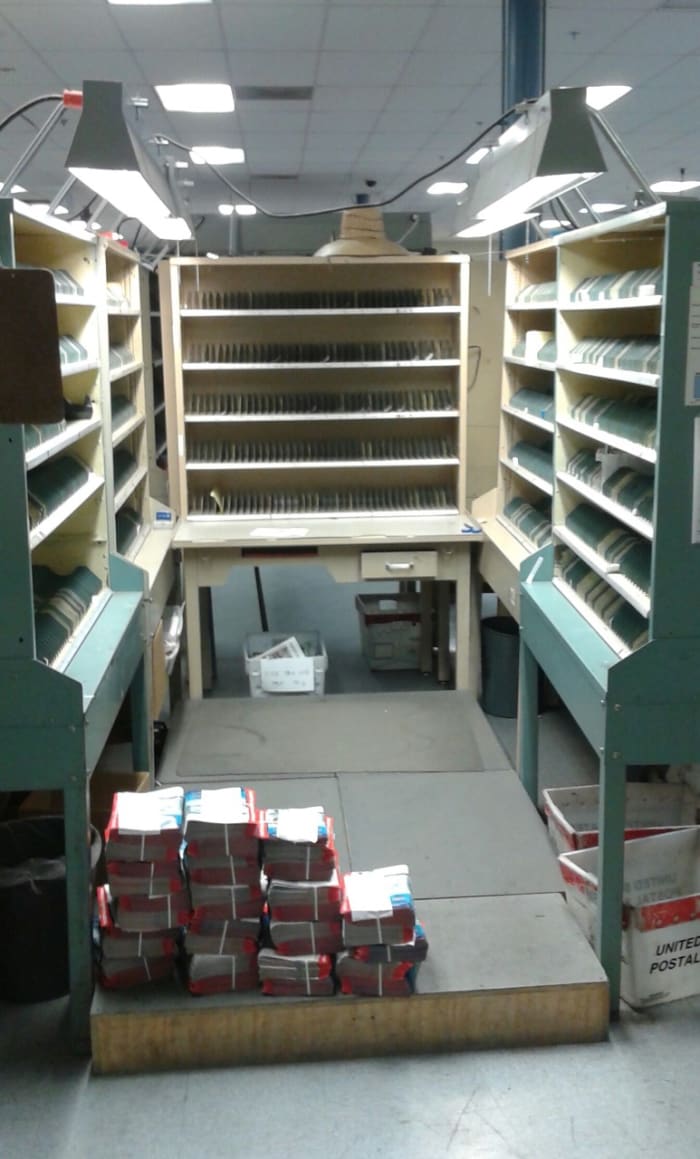 In the past, Letter Carrier cases were so big they resembled Public Libraries in the sheer amount of shelves.
