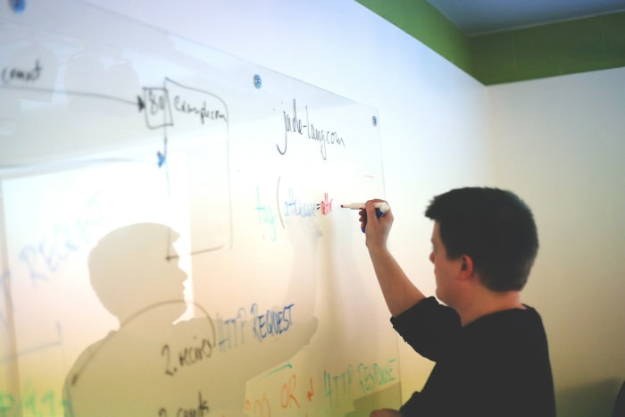 If using a whiteboard is part of your speech, make sure that you spend most of your time facing your audience. if you face the board too much, people won't be able to hear you speaking.