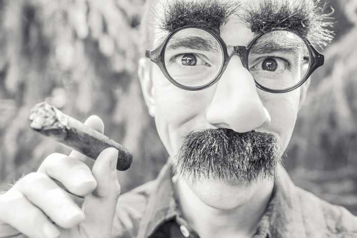 Does your fear of public speaking make you wish you could hide your embarrassment behind a funny mask?