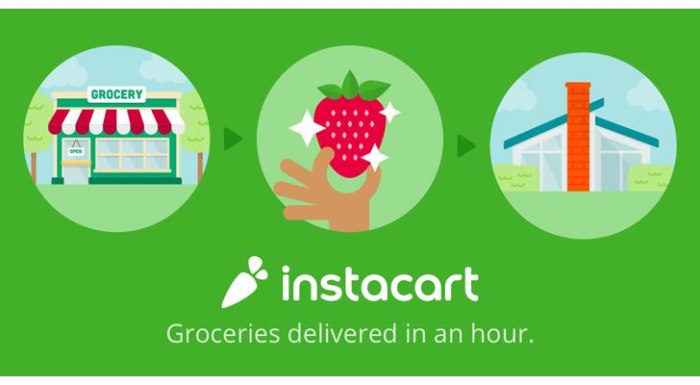 Instacart advertises that a shopper can make up to about $25 an hour delivering groceries, which includes an hourly wage plus tips and other bonuses.