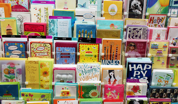 Note: Not actual 99 cent store greeting cards. Quality may vary, but you can usually find some pretty decent ones!
