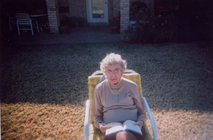 Photo of an elderly woman who may need an aide to assist her with personal care and taking care of her home so that she can stay in her home instead of a nursing home