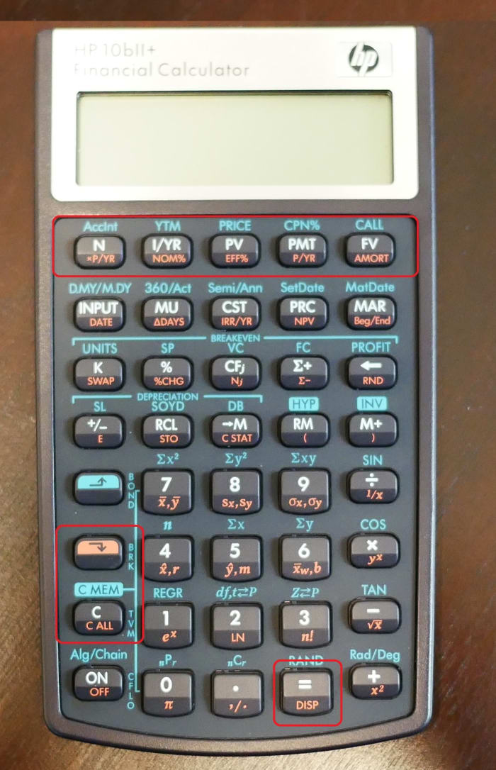 hp 10bii financial calculator amort