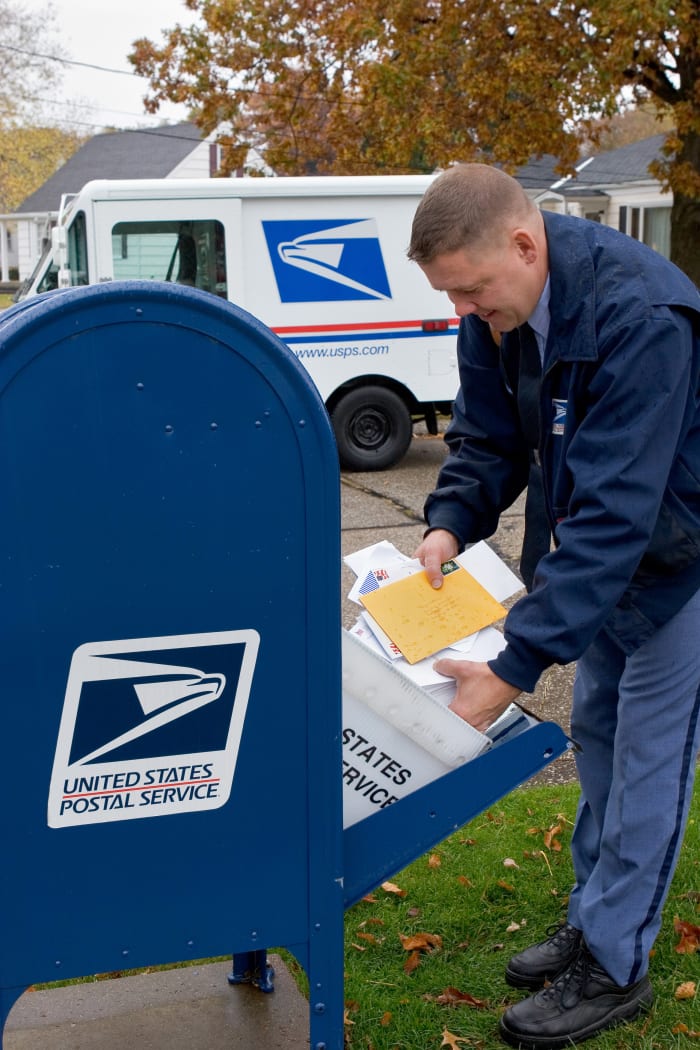 Letter carriers can be admonished for emptying a mail box even a minute ahead of schedule.