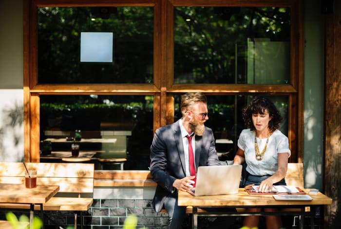 It's a proven fact that virtual assistants work better outside of sunlit cafes.