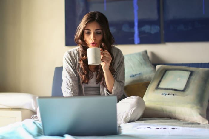 If you want to work in pajama bottoms, online teaching might be for you!